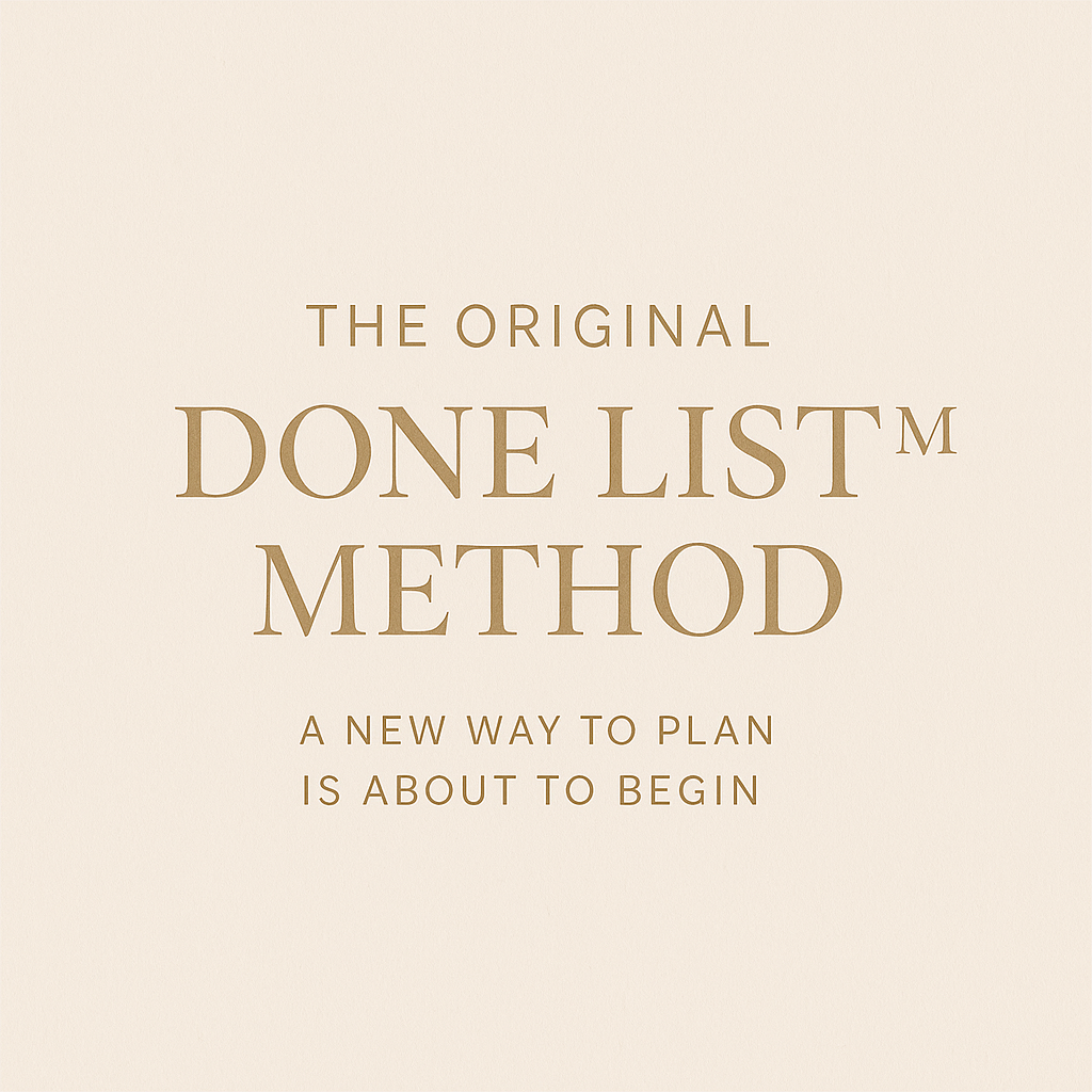 Done List Method planner by CalmDone for mindful manifestation