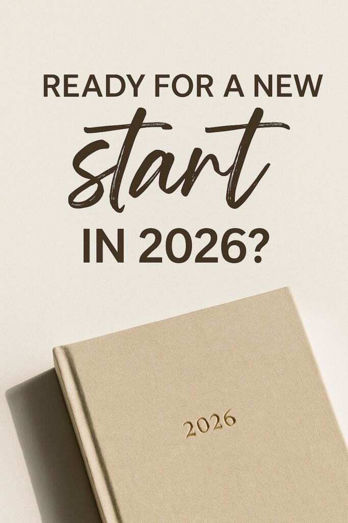 Minimalist beige daily planner 2026 for a fresh start – CalmDone collection photo. Perfect Christmass gift