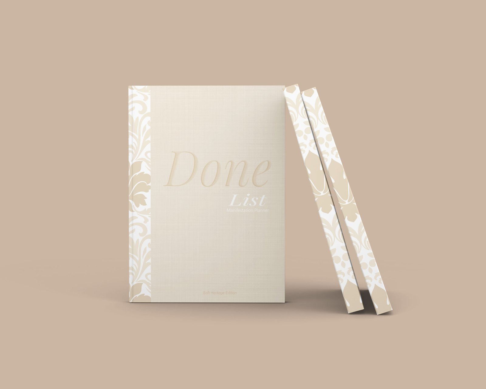 Soft Heritage Edition hardcover physical planner with linen-style cover and Done List method