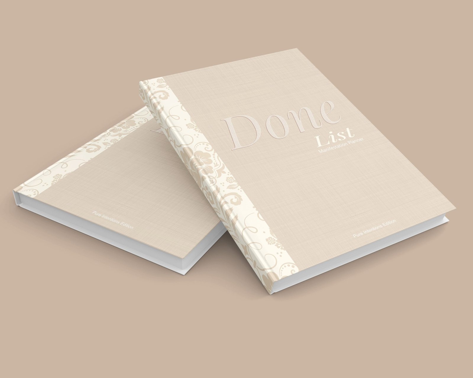 Pure Intentions Edition physical manifestation planner with premium hardcover and linen-style finish