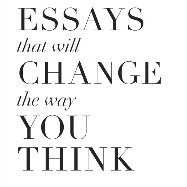 101 Essays That Will Change The Way You Think by Brianna Wiest book cover in a minimalist CalmDone reading space.