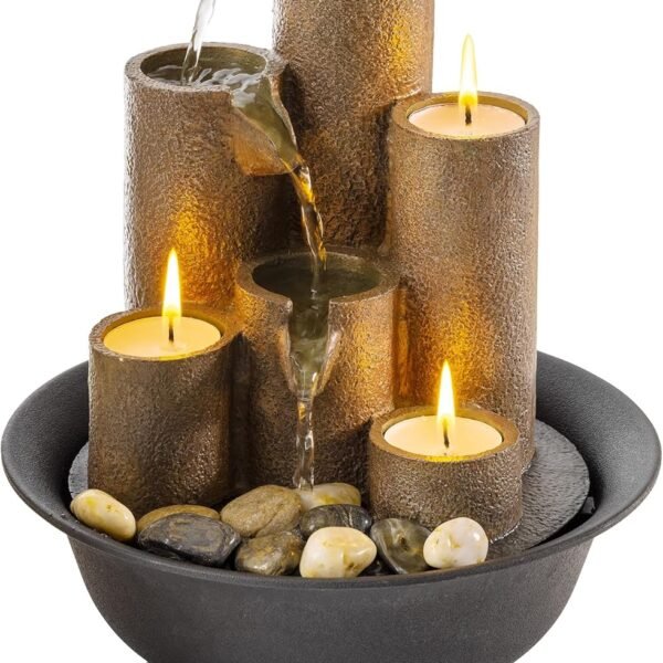 Rock Falls tabletop indoor water fountain