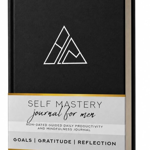 Self-Mastery Journal for Men and Women black hardcover guided gratitude and manifestation journal