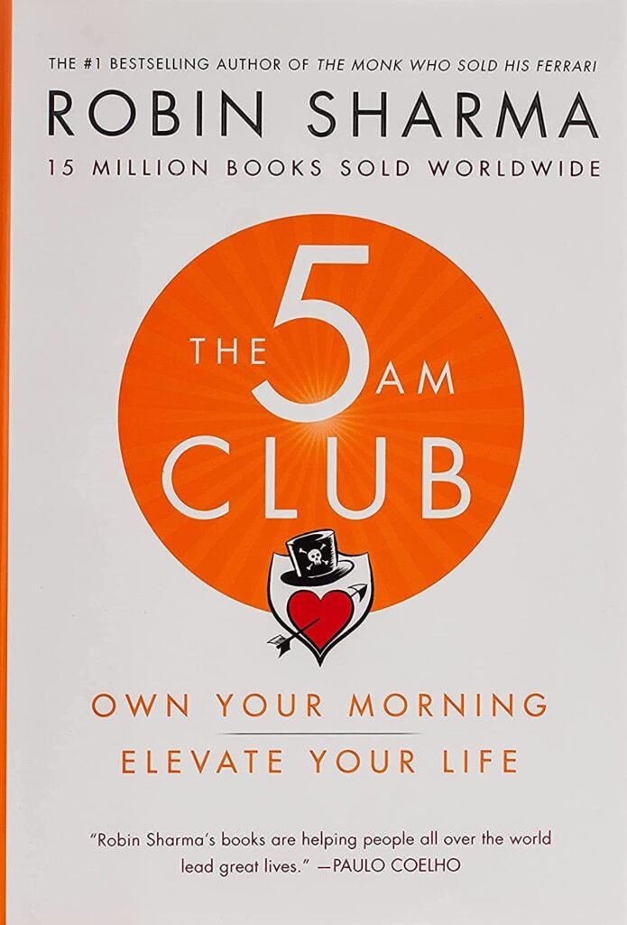 The 5 AM Club book by Robin Sharma, morning routine and productivity guide