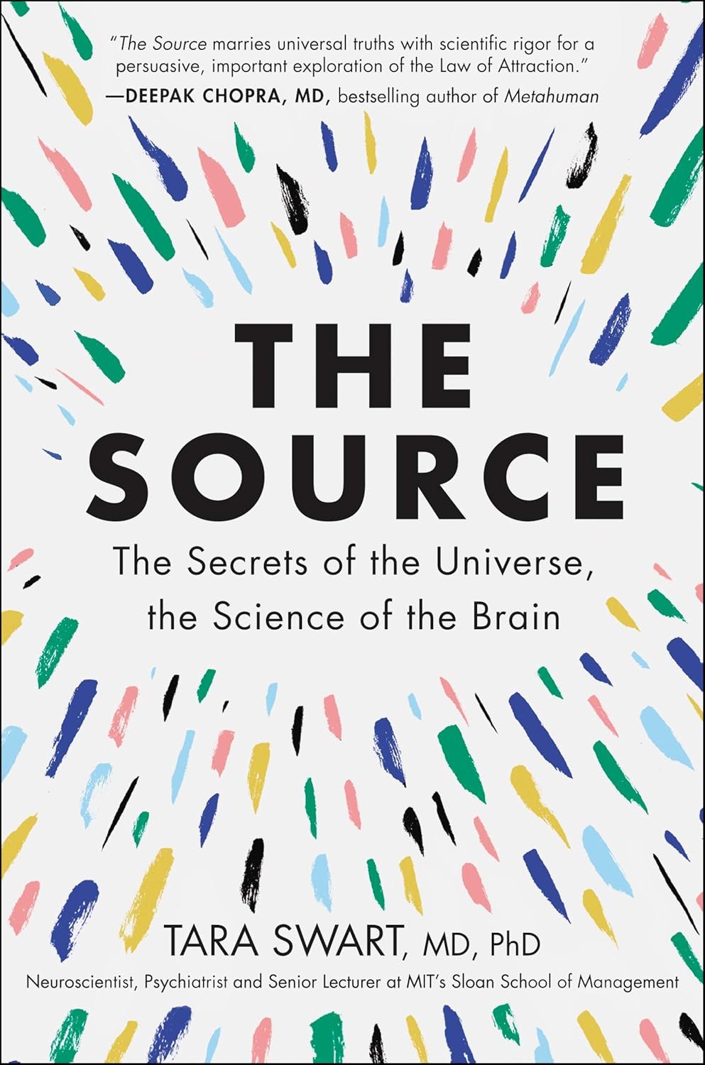 The Source by Dr. Tara Swart book cover in a minimalist CalmDone reading space.