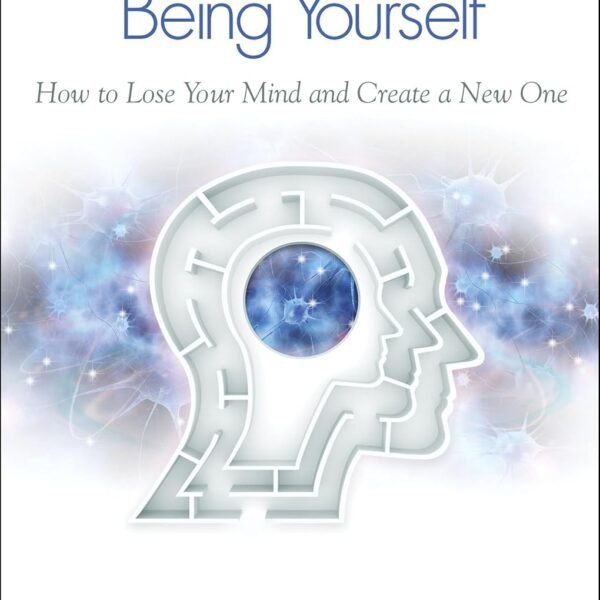 Breaking the Habit of Being Yourself by Joe Dispenza book cover in a minimalist CalmDone reading space.