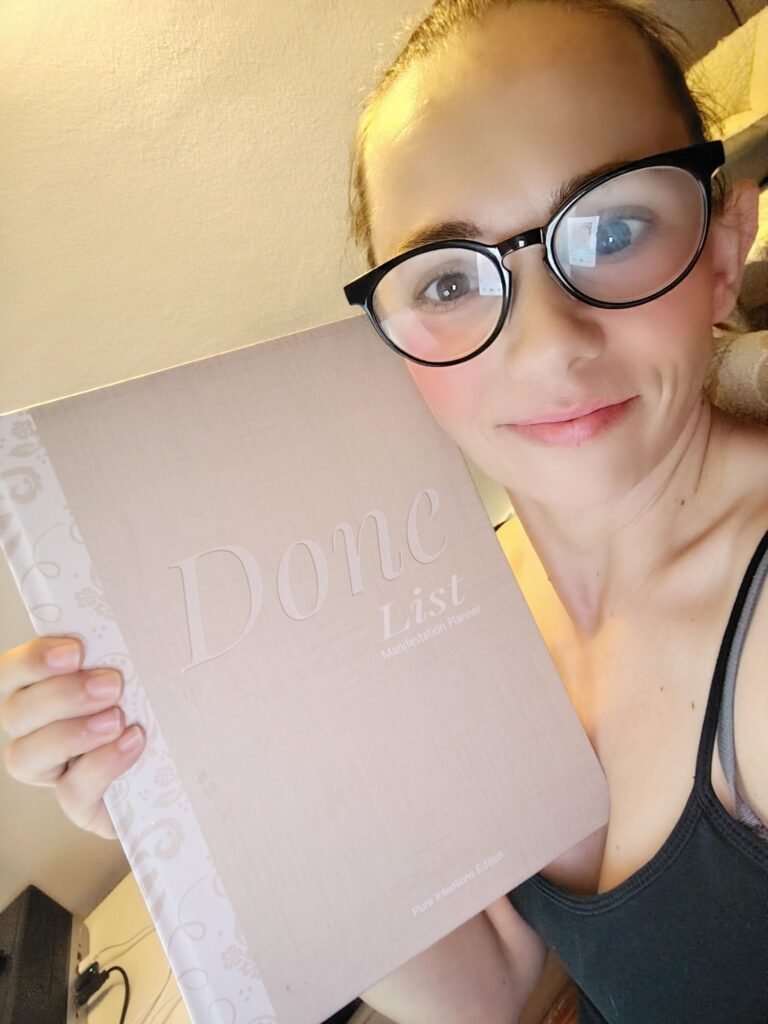 Reading the Done List Planner Pure Intentions Edition, CalmDone Signature Collection, manifestation and Neville Goddard connection